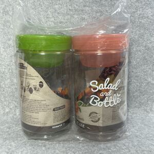 Komax Salad Bottle Set of 2 Leak Proof Salad Sauce Dressing Container BPA‎ Free